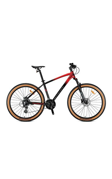 Kron XC150 27,5 Jant Hidrolik Disk MTB Dağ Bisikleti 24 Vites Amber Yanak Lastik 15'' Siyah Kırmızı
