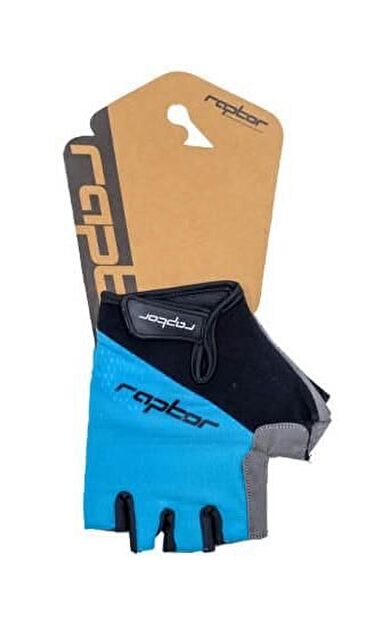 Raptor Cırtlı Eldiven Kısa Parmak Bisiklet Eldiveni MTB Yarım Parmak Eldiven L Beden Turkuaz