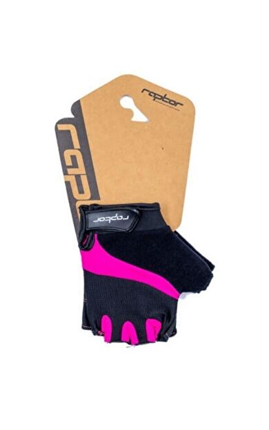Raptor XC Sport Eldiven Kısa Parmak Bisiklet Eldiveni MTB Yarım Parmak Eldiven S Beden Pembe
