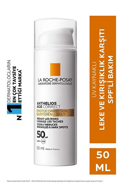 La Roche Posay Anthelios Age Correct SPF50+ Yaşlanma Karşıtı Yüz Güneş Kremi 50 ml