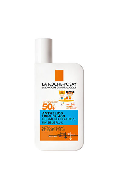 La Roche Posay Anthelios Dermo Pediatric Invisible Fluid SPF50+ Çok Hassas Ciltler Ve Çocuklar İçin Yüz Güneş Kremi 50 ml