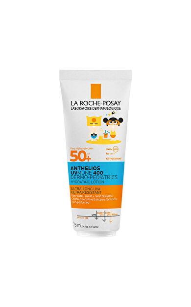 La Roche Posay Anthelios Dermo Pediatrics UVmune400 SPF50+ Hassas Ciltler ve Çocuklar İçin Güneş Koruyucu Vücut Sütü  75 ml