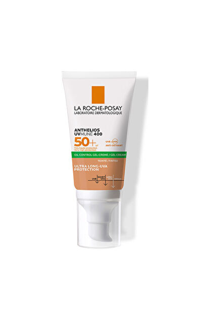 La Roche Posay Anthelios Oil Control Gel Cream SPF50+ Yağlı ve Karma Ciltler İçin Renkli Yüz Güneş Kremi 50 ml