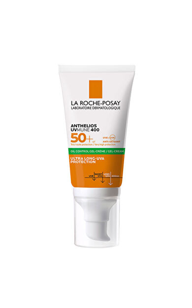 La Roche Posay Anthelios Oil Control Gel Cream Spf50+ Yağlı ve Karma Ciltler İçin Yüz Güneş Kremi 50 ml