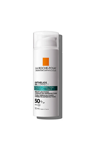 La Roche Posay Anthelios Oil Correct Yağlı ve Akneye Eğilimli Ciltler için Yüz Güneş Kremi 50 ml