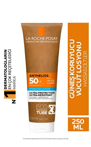 La Roche Posay Anthelios SPF50+ Tüm Ciltler İçin Yüksek Korumalı Vücut Güneş Kremi 250ml