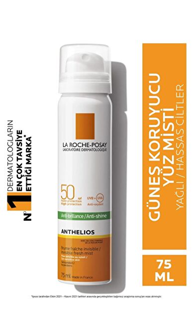 La Roche Posay Anthelios SPF50+ Yağlı Ciltler İçin Yüksek Korumalı Güneş Kremi Sprey 75 ml