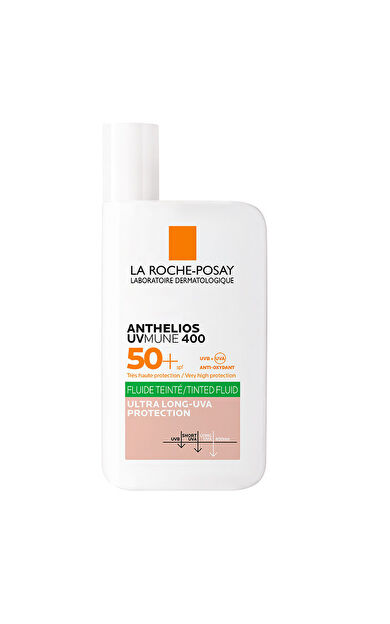 La Roche Posay Anthelios UVmune400 Oil Control Fluide SPF50+ Karma ve Yağlı İçin Renkli Yüz Güneş Kremi SPF50+ 50 ml