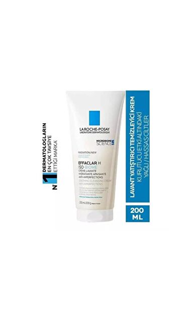 La Roche Posay Effaclar H Iso-Biome Lavante Temizleyici Krem 200 Ml-SKT:01/2029