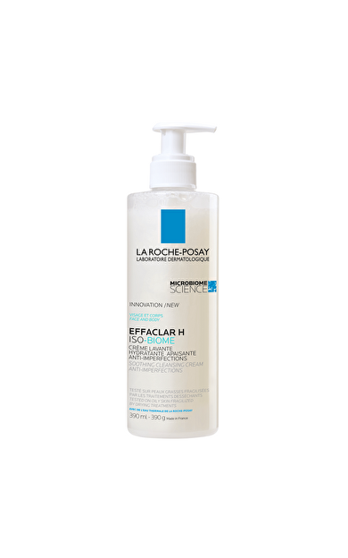 La Roche Posay Effaclar H Isobiome Lavant Kurutucu Etki Altındaki Yağlı ve Hassas Ciltler Için Yatıştırıcı ve Temizleyici Krem 390 ml