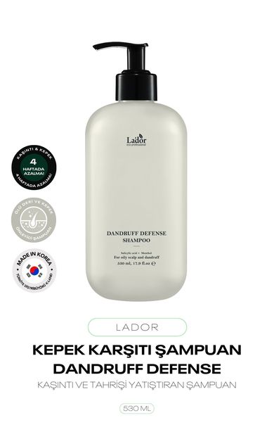 Kepek ve Dermatit Şampuanı Anti Dandruff Shampoo 530 ML