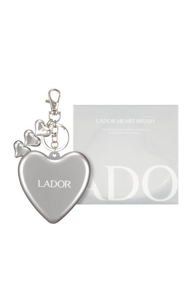 Kalp Şeklinde Charmlı Tarak Aksesuar Heart Brush Charm