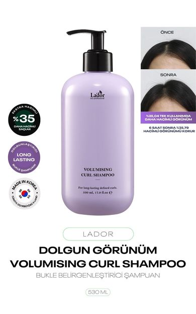 Bukle Belirginleştirici Ve Dolgunlaştırıcı Saç Şampuanı VOLUMISING CURL SHAMPOO