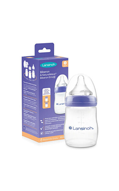Lansinoh Biberon-Biberon Emziği 160 ml - S