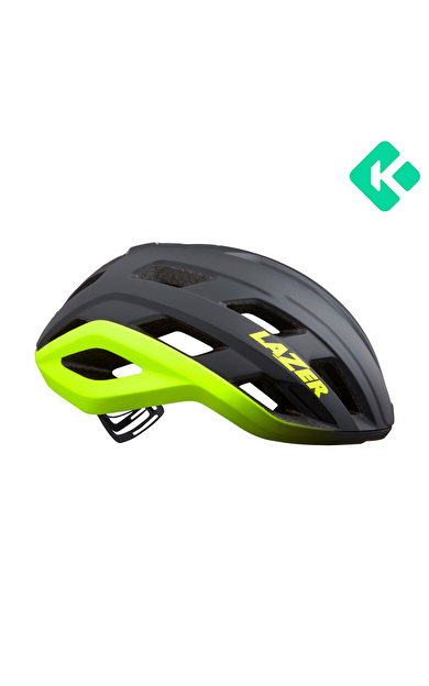 Lazer Strada Kineticore Yol Bisiklet Kaskı Mat Koyu Gri Flash Sarı Small BLC2227891052