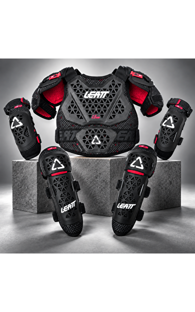 Leatt 1.5 Pro Mini Çocuk Vücut Koruma Dirseklik Dizlik Set