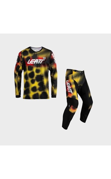 Leatt 3.5 Çocuk Leopar Sarı Motosiklet Jersey Pantolon Takımı