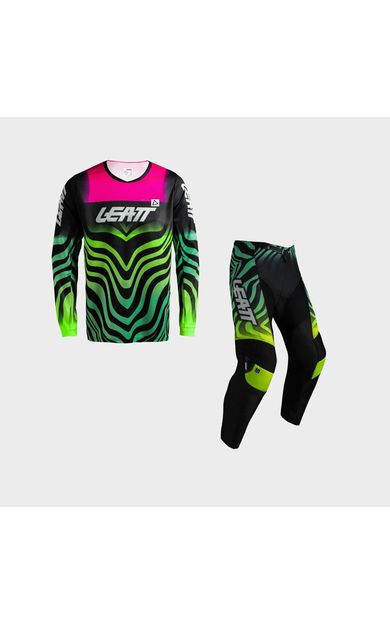 Leatt 3.5 Tiger Pembe Motosiklet Jersey Pantolon Takımı