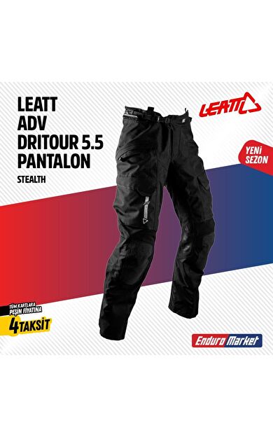 Leatt Adv Dri-Tour 5.5 Uzun Siyah Motosiklet Pantolonu