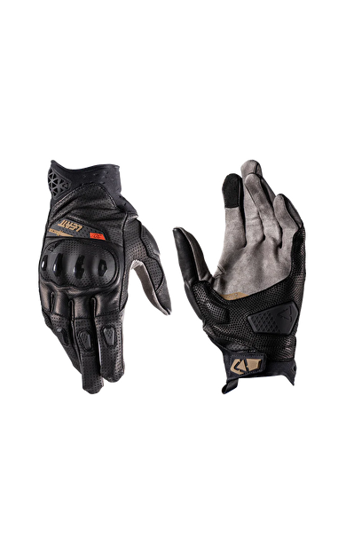 Leatt Adv X-Flow 8.5 Kısa Siyah Motosiklet Eldiveni