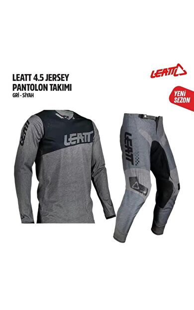 Leatt Gri Siyah Jersey Pantolon Takımı