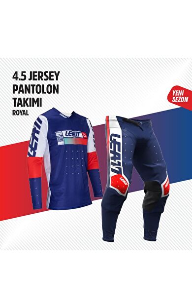 LEATT LACİVERT BEYAZ JERSEY PANTOLON TAKIMI