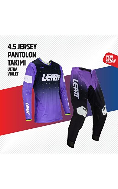 LEATT MOR SİYAH JERSEY PANTOLON TAKIMI