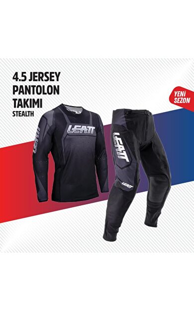 LEATT SİYAH GRİ JERSEY PANTOLON TAKIMI