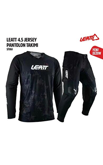 Leatt Siyah Jersey Pantolon Takımı