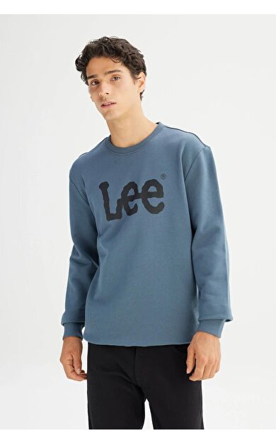 Lee Bisiklet Yaka Erkek Sweatshirt L80XTJTG