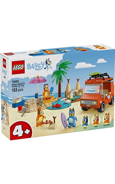 LEGO Bluey 11202 Bluey's Beach and Family Car Trip