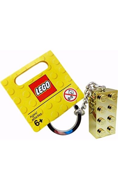 LEGO Brick 850808 Gold 2 x 4 Stud Key Chain