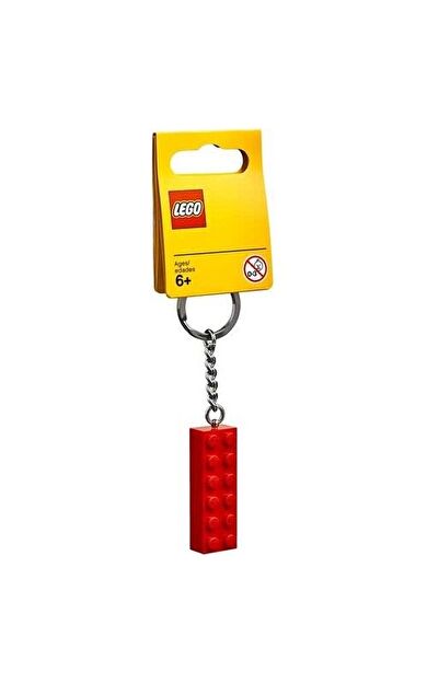 LEGO Brick 853960 2x6 Red Key Chain
