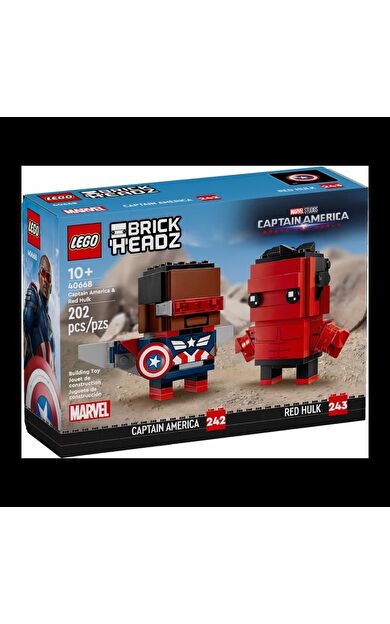 LEGO BrickHeadz 40668 Captain America and Red Hulk
