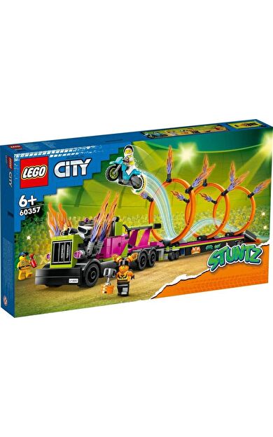 LEGO City 60357 Stunt Truck and Ring of Fire Challenge