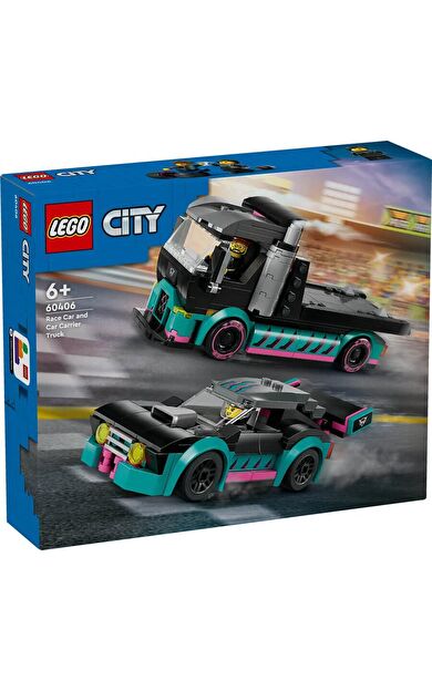 LEGO City 60406 Race Car and Car Carrier Truck