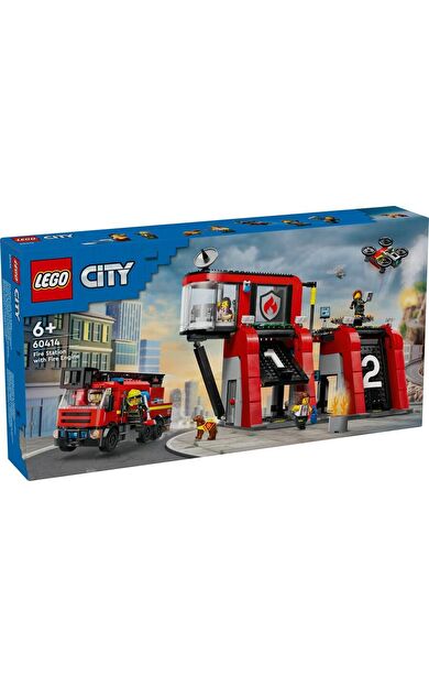 LEGO City 60414 Fire Station with Fire Truck