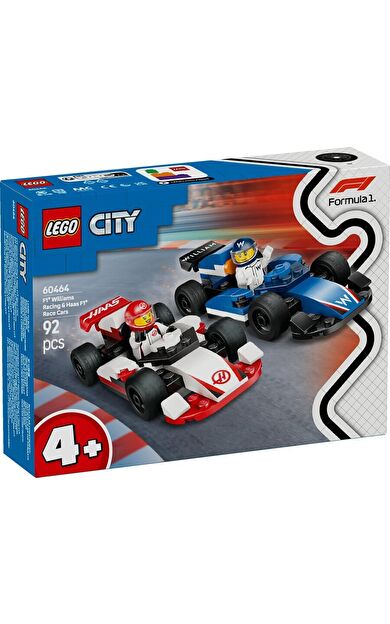 LEGO City 60464 F1 Williams Racing and Haas F1 Race Cars