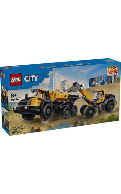 LEGO City 60494 Dump Truck and Front End Loader