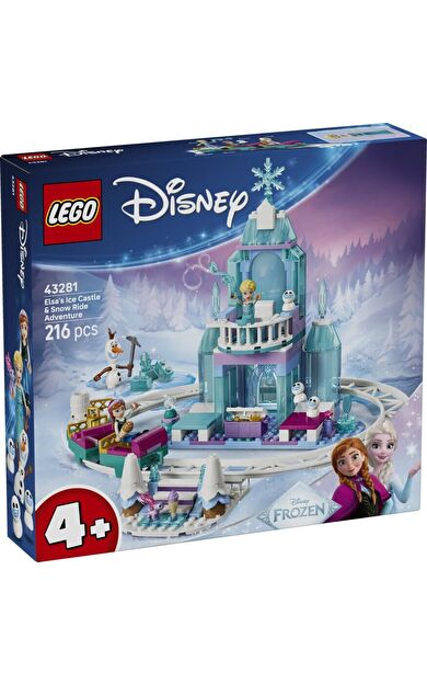 LEGO Disney 43281 Elsa's Ice Castle and Snow Ride Adventure