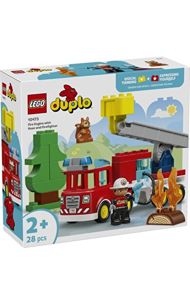LEGO Duplo 10473 Fire Truck with Hose and Firefighter