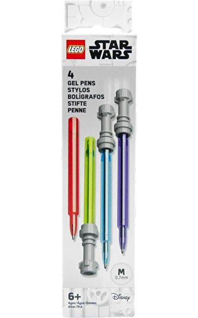LEGO Gear 52875A 4 Gel Pens Star Wars Lightsaber