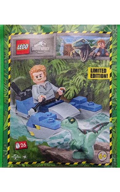 LEGO Jurassic World 122331 Owen with Swamp Speeder and Raptor