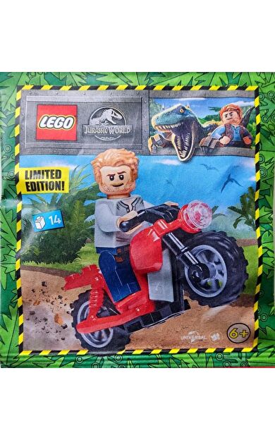 LEGO Jurassic World 122333 Owen with Motorcycle