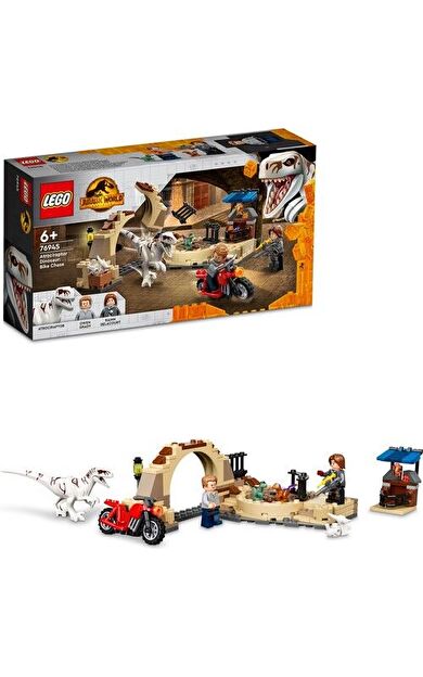 LEGO Jurassic World 76945 Atrociraptor Dinosaur: Bike Chase