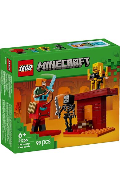 LEGO Minecraft 21266 The Nether Lava Battle