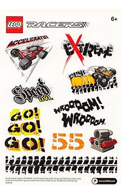LEGO Racers 4530146 Sticker Sheet