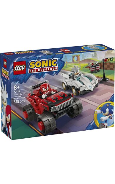 LEGO Sonic the Hedgehog 77118 Silver's Car vs. Knuckles' Monster Truck