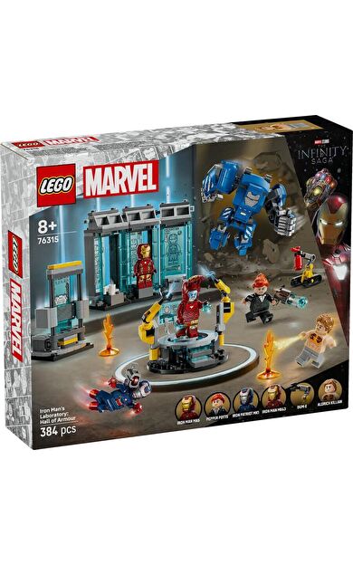 LEGO Super Heroes 76315 Iron Man's Laboratory: Hall of Armor