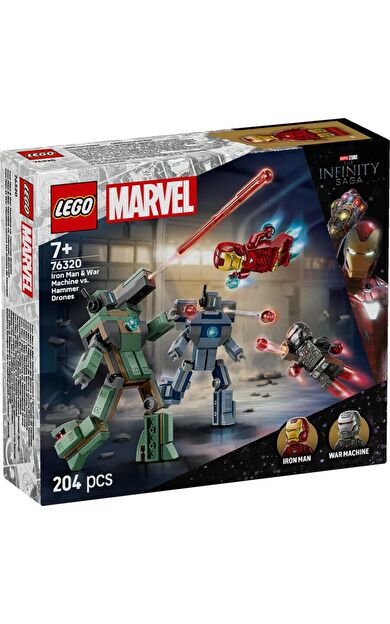 LEGO Super Heroes 76320 Iron Man and War Machine vs. Hammer Drones